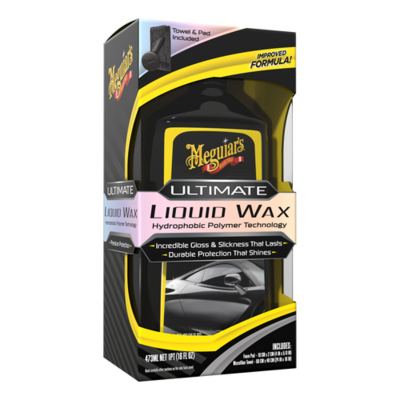 Meguiar's Ultimate Wax Liquid 473ml (incl. doek en pad)